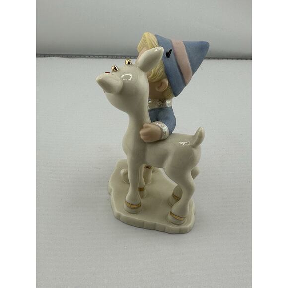 Vintage Lenox Rudolf and Hermey "Glowing Friendship" Ornament 2003 Porcelain - Picture 5 of 9